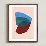 "paper space II" - Art Print in rocket pop by Carrie Moradi - Framed