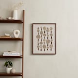 "Paper Pattern" - Art Print in Pecan Brown by Alisa Galitsyna - In a Room