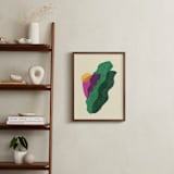 "la flor" - Art Print in Tropical Green by Carrie Moradi - In a Room