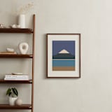 "Horizons Set 4" - Art Print in Purple Peaks by Roseanne Kenny - In a Room