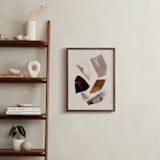"Compositional Shapes 1" - Art Print in Leather by Melanie Severin - In a Room
