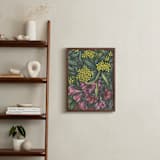 "Mediterranean Bush" - Art Print in Merlot by Cecilia Battaini - In a Room