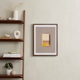 "Unstruck Yellow" - Art Print in Color Match Yellow by Andrew McClintock - In a Room