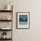 "Horizons Set 2" - Art Print in Beach Bliss Blue by Roseanne Kenny - In a Room