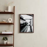 "Riding on the Metro" - Art Print in Black and White by Marker Girl - In a Room