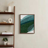 "Rippling Fields I" - Art Print in sea foam by Carrie Moradi - In a Room