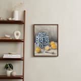 "Lemon Chinoiserie" - Art Print in Citrus by Laura Udall Miller - In a Room