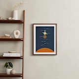 "Solar" - Art Print in White by Jennifer Morehead - In a Room