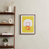 "Basketball Hoop" - Art Print in Slam Dunk Sun by Elliot Stokes - In a Room