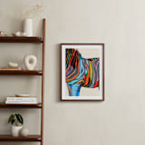 "Safari Stripes" - Art Print in Multi by Jess Franks - In a Room