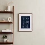 "Rocket Diagram" - Art Print in Navy by Robert and Stella - In a Room