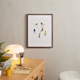 "Ski people" - Art Print in Candy by Anee Shah - In a Room
