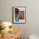"Safari Stripes" - Art Print in Multi by Jess Franks - In a Room