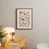 "Musical Alphabet" - Art Print in Retro Rainbow by DorothyDear Creations - In a Room