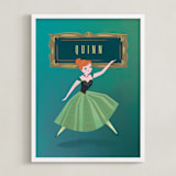 "Anna's Frame from Disney's Frozen" - Personalized Art Print in Sage by Lori Wemple - Framed