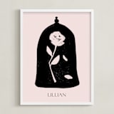 "Enchanted Disney Beauty And The Beast" - Personalized Art Print in Petal by Robin Ott - Framed