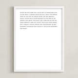 "Custom Quotes" - Custom Print in Noir by Minted - Framed