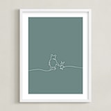 "A Simple Stroll" - Art Print in Forest by Britt Mills - Framed