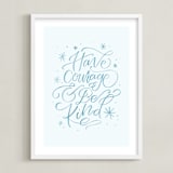 "Courage and Kindness" - Art Print in Glass Slipper by Amy Payne - Framed