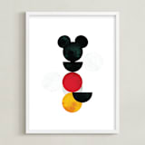 "minimalist" - Art Print in Coal by Anna Joseph - Framed