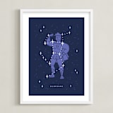 "Disney's Hercules Stars Are Born" - Art Print in Pruple by Rebecca Smith - Framed