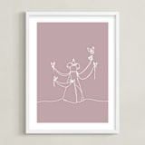 "The Dress from Disney's Cinderella" - Art Print in Blush by Britt Mills - Framed