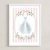 "Disney Princess Cinderella Dress-Up" - Art Print in Blush by Kamala Nahas - Framed
