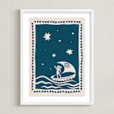 "Disney's Moana Wayfarer 2" - Art Print in Ocean by Kamala Nahas - Framed