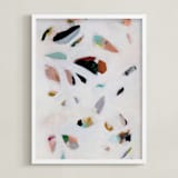 "Spring Thaw I" - Art Print in Ivory by Kayla King - Framed