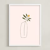 "Malena" - Art Print in Olive by Alex Roda - Framed