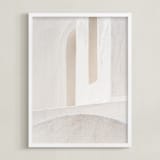 "Structural III" - Art Print in Stone by Jacquelyn Sloane Siklos - Framed