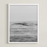 "Pacific Waters" - Art Print in Fog by Em Hale - Framed