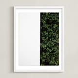 "verdant garden III" - Art Print in leaf by Sara Hicks Malone - Framed
