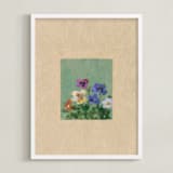 "Cluster" - Art Print in Jadeite Green by Brittany Smith - Framed