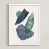 "Earth & Sky II" - Art Print in Forest Green by Alisa Galitsyna - Framed