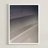 "Deep Shadow II" - Art Print in Grey Violet by David Michuki - Framed