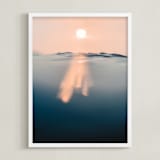 "Through" - Art Print in blush by Kamala Nahas - Framed