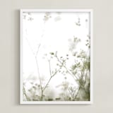"Choices" - Art Print in White by Caroline Mint - Framed