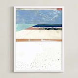 "The Weight of the Sky" - Art Print in Denim by Erin McCluskey Wheeler - Framed