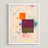 "Count Your Blessings Before They Hatch" - Art Print in Seashell by Keren Toledano - Framed
