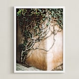 "Hold On" - Art Print in ivy by Janet Cruz - Framed