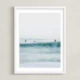 "Hermosa Blue II" - Art Print in water by Mike Sunu - Framed