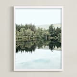 "Mirror Mirror I" - Art Print in Lake by lulu and isabelle - Framed