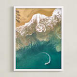 "Sea Change" - Art Print in Ocean by Shari Margolin - Framed