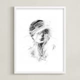 "Whirlwind" - Art Print in Black & White by Jess Blazejewski - Framed