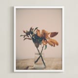 "Magnolia" - Art Print in Sepia by Melinda Denison - Framed