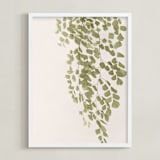 "Softness" - Art Print in Olive branch by Eliane Lamb - Framed