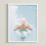 "Float" - Art Print in Powder Blue by Alicia Abla - Framed
