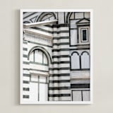 "Stripe" - Art Print in Stone by Jenna Holcomb - Framed