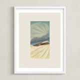 "It's a Beautiful Life II" - Art Print in Blue Sage by Shawna Urban - Framed